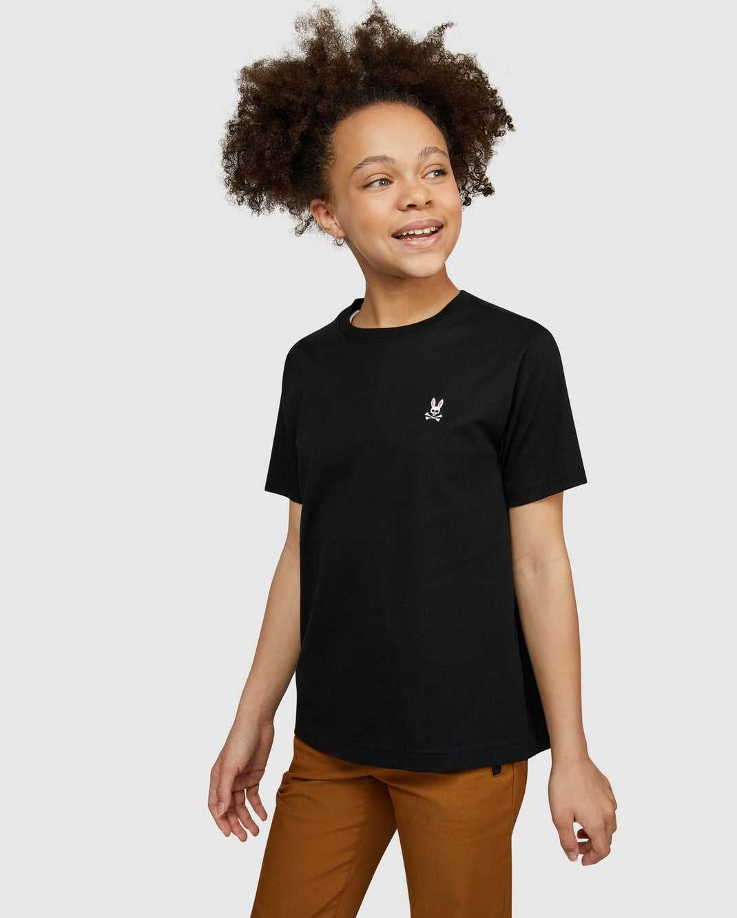 Tees Psycho Bunny Classic Crew Neck Tee Noir Enfant | LDI-03456791